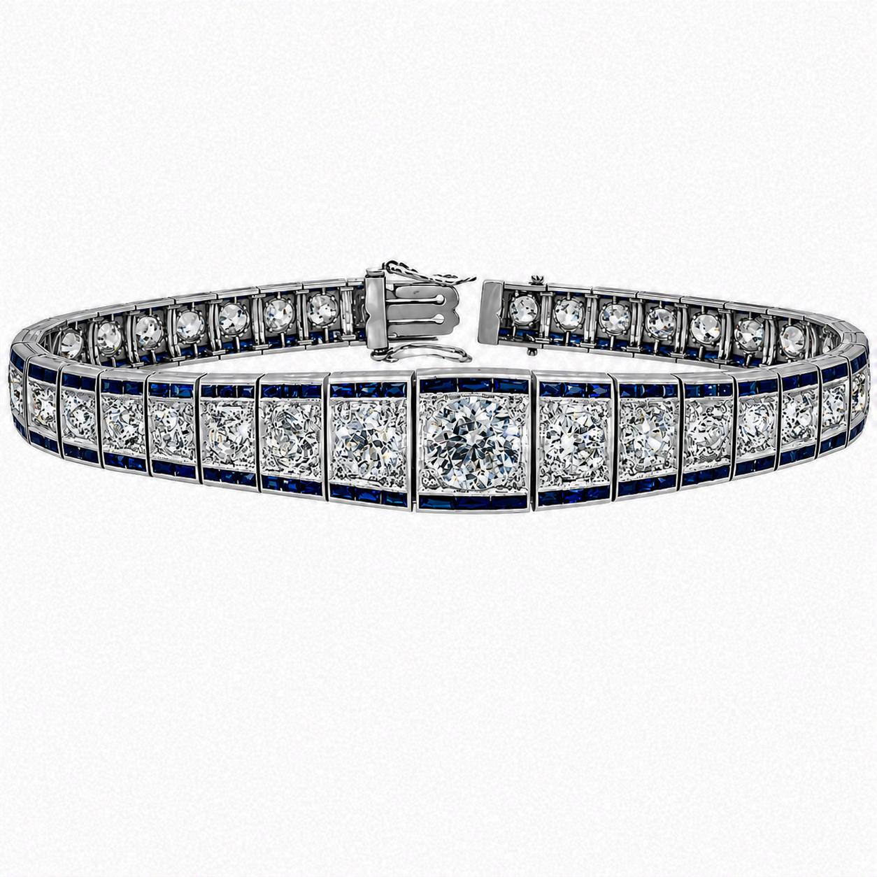 Platinum Art Deco Bracelet
