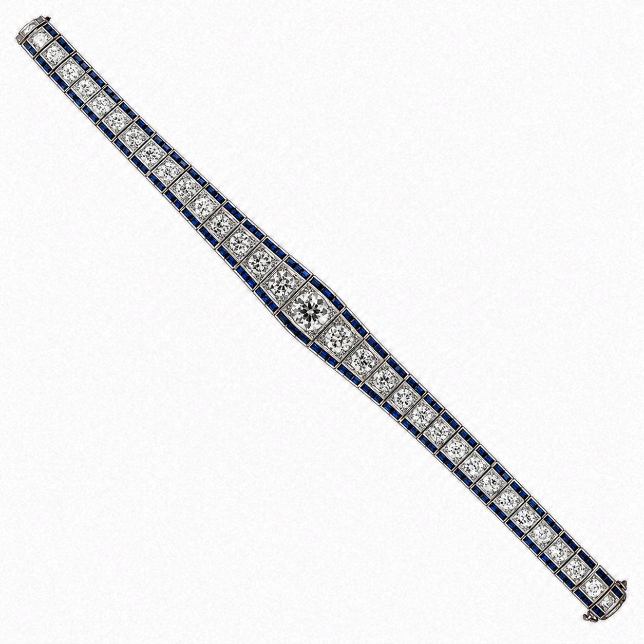 Platinum Art Deco Bracelet