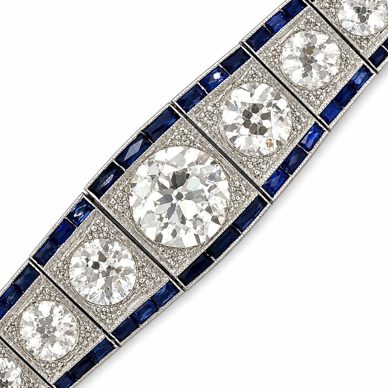 Platinum Art Deco Bracelet