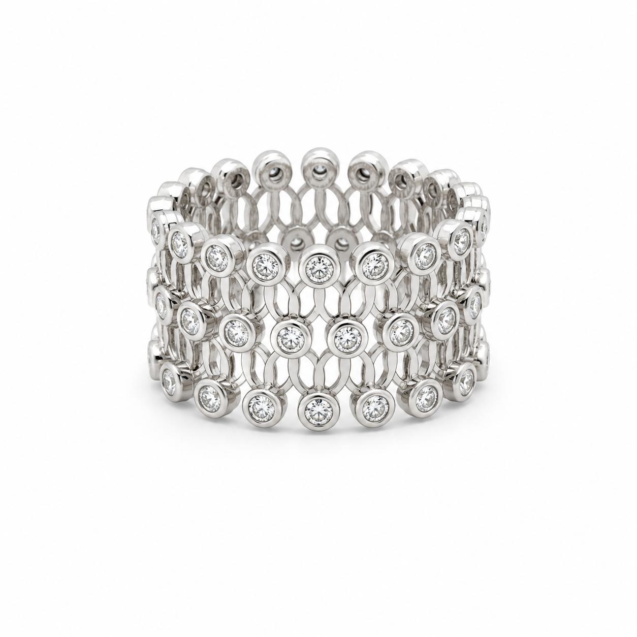 14k Expandable Diamond Band