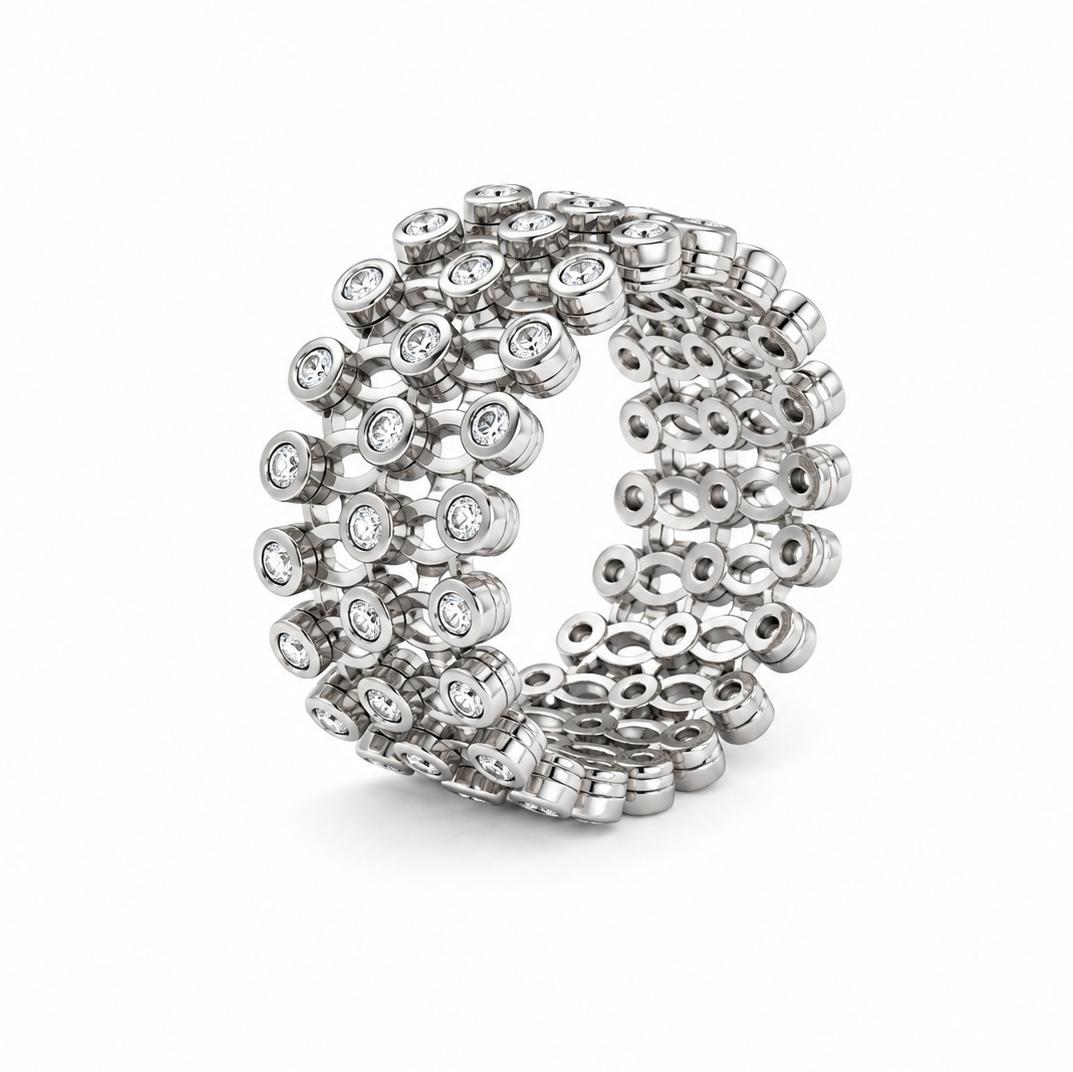 14k Expandable Diamond Band