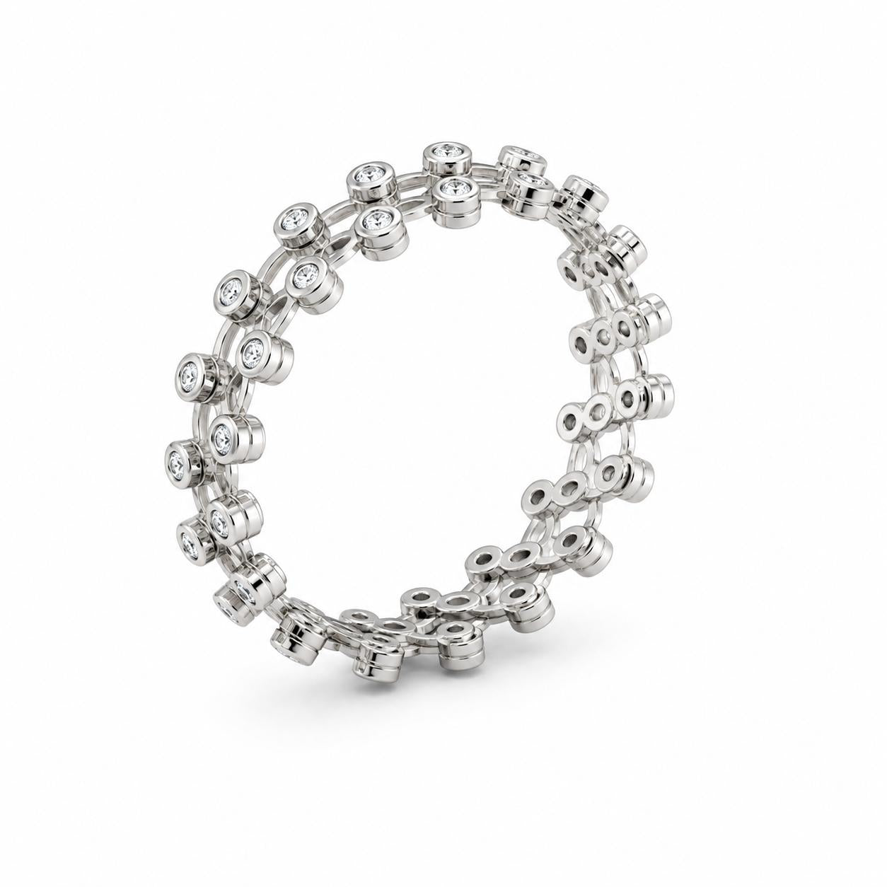 14k Expandable Diamond Band
