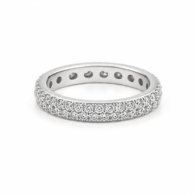14k Pave Diamond Eternity Band