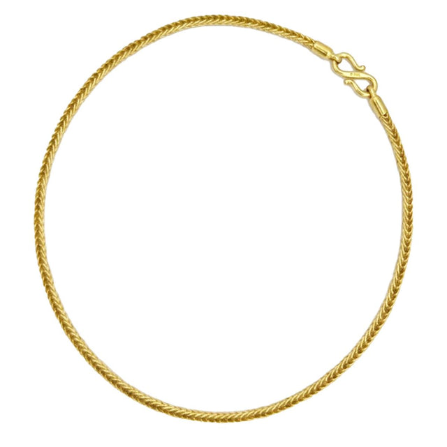 18k 3.5mm Square Franco Chain