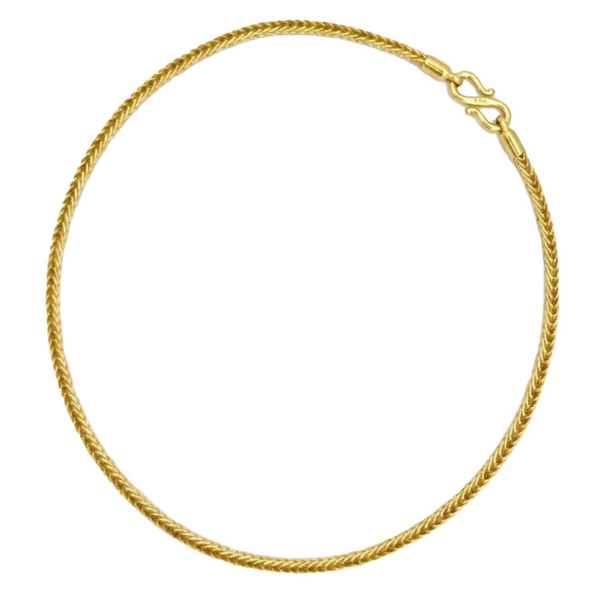 18k 3.5mm Square Franco Chain