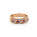 18k Rose Gold Ring with Pink Sapphires