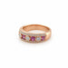 18k Rose Gold Ring with Pink Sapphires
