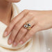 Italian 18k Tri-Gold Ring