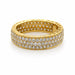 Sonia B 18k Three Row Diamond Eternity Band