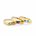 14k Yellow Gold Three Ring Set