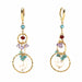 ZImmer Brothers Yellow Gold Dangle Earrings
