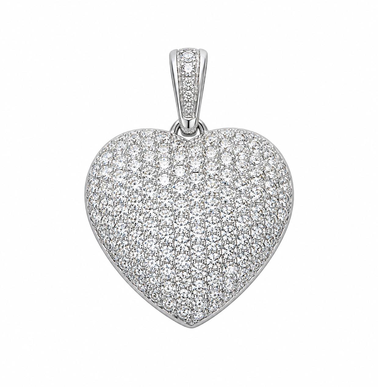 Platinum Heart Pendant