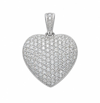 Platinum Heart Pendant