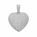 Platinum Heart Pendant