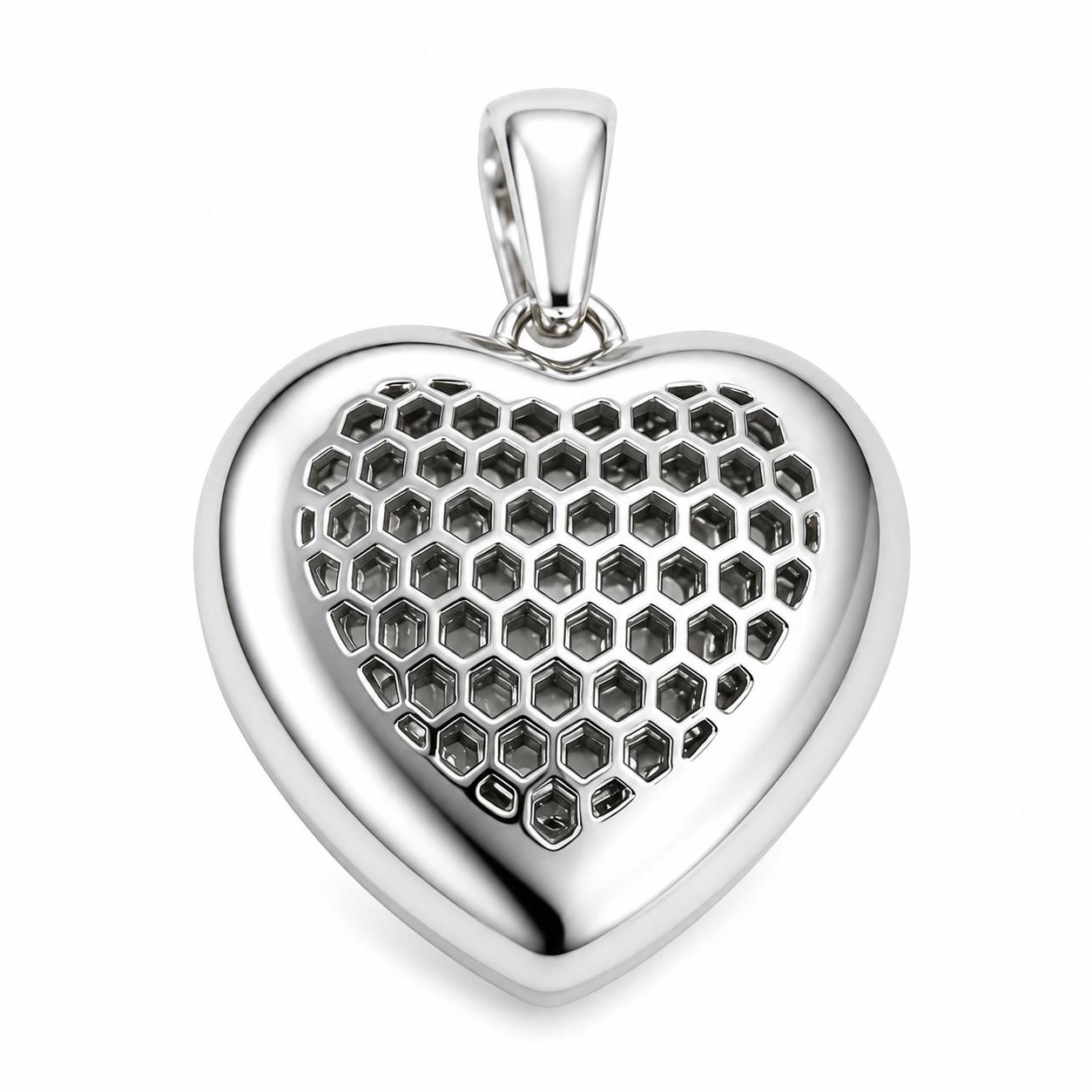 Platinum Heart Pendant