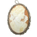 Sterling Silver Cameo Brooch