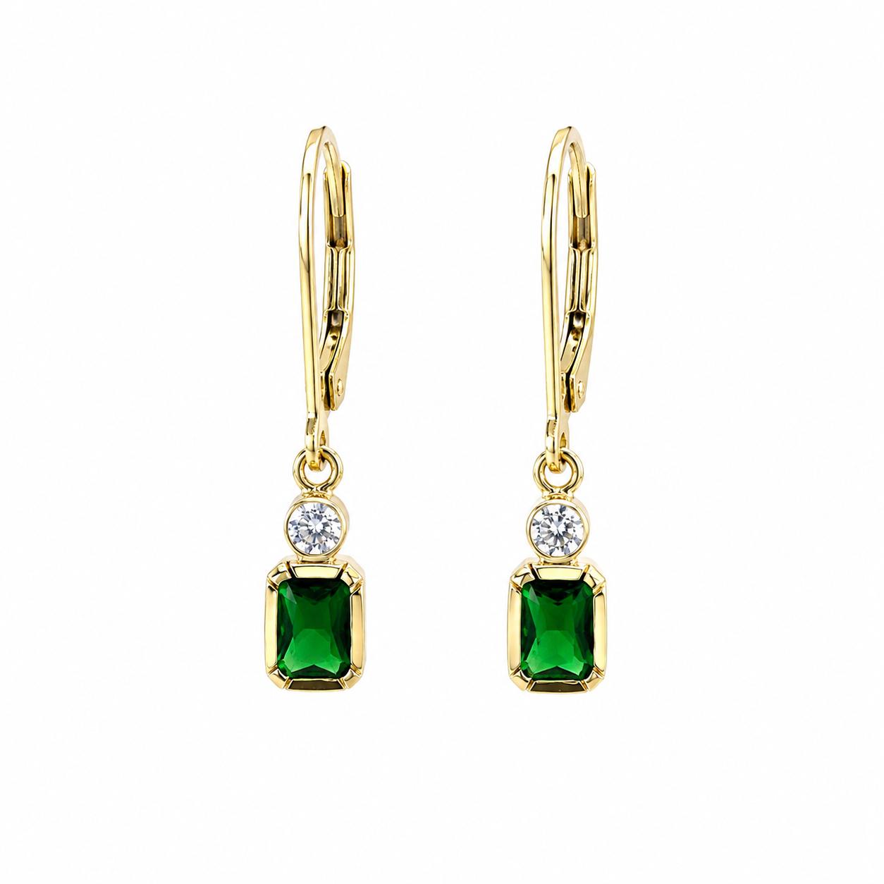 18k Yellow Gold Drop Earrings