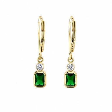18k Yellow Gold Drop Earrings