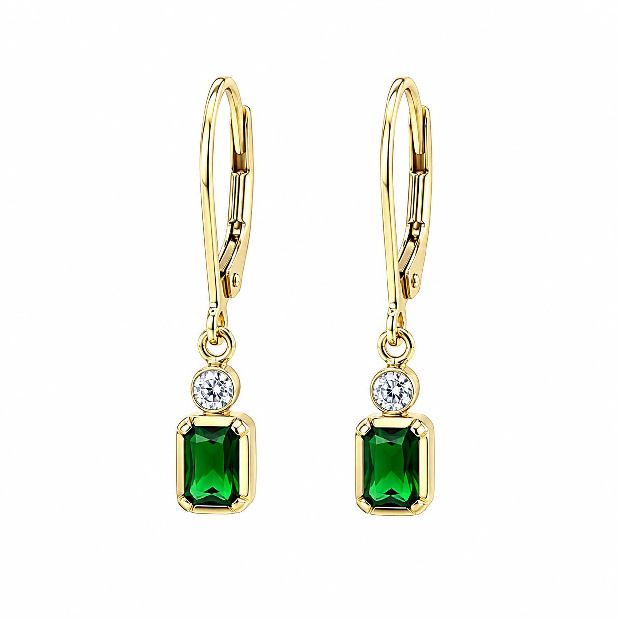 18k Yellow Gold Drop Earrings