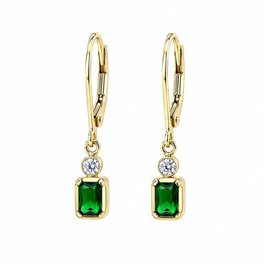 18k Yellow Gold Drop Earrings