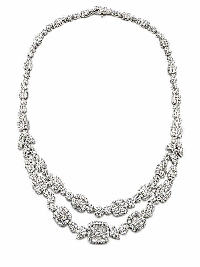 18k White Gold Diamond Necklace