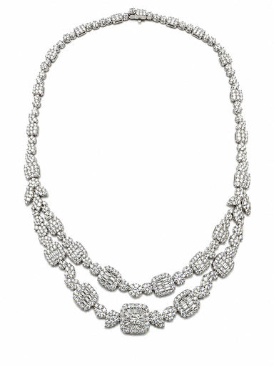 18k White Gold Diamond Necklace
