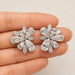 Platinum Diamond Cluster Earrings