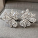 Platinum Diamond Cluster Earrings