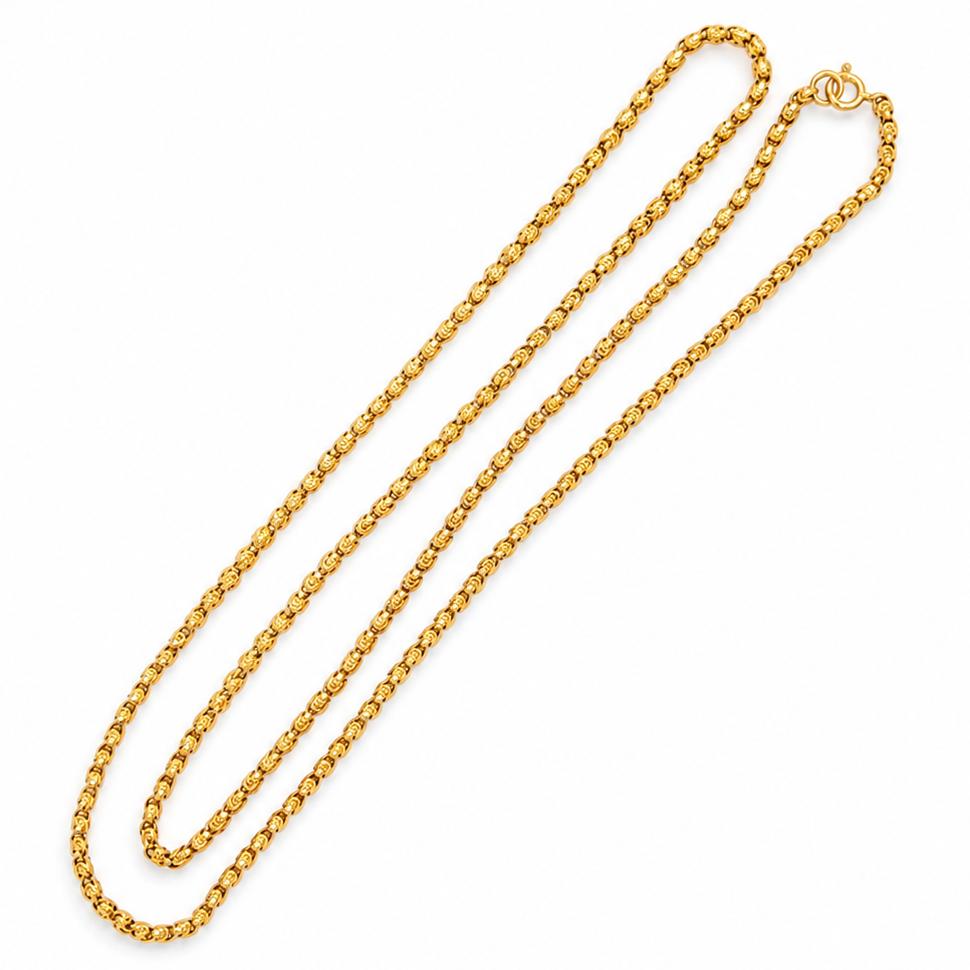 18k Byzantine Link 28" Chain