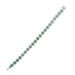 18k White Gold Emerald & Diamond Bracelet