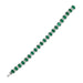 18k White Gold Emerald & Diamond Bracelet