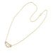 14k Yellow Gold Diamond Handcuff Necklace