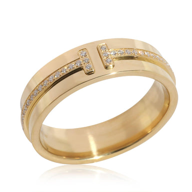 18k Tiffany & Co. "T" Diamond Band