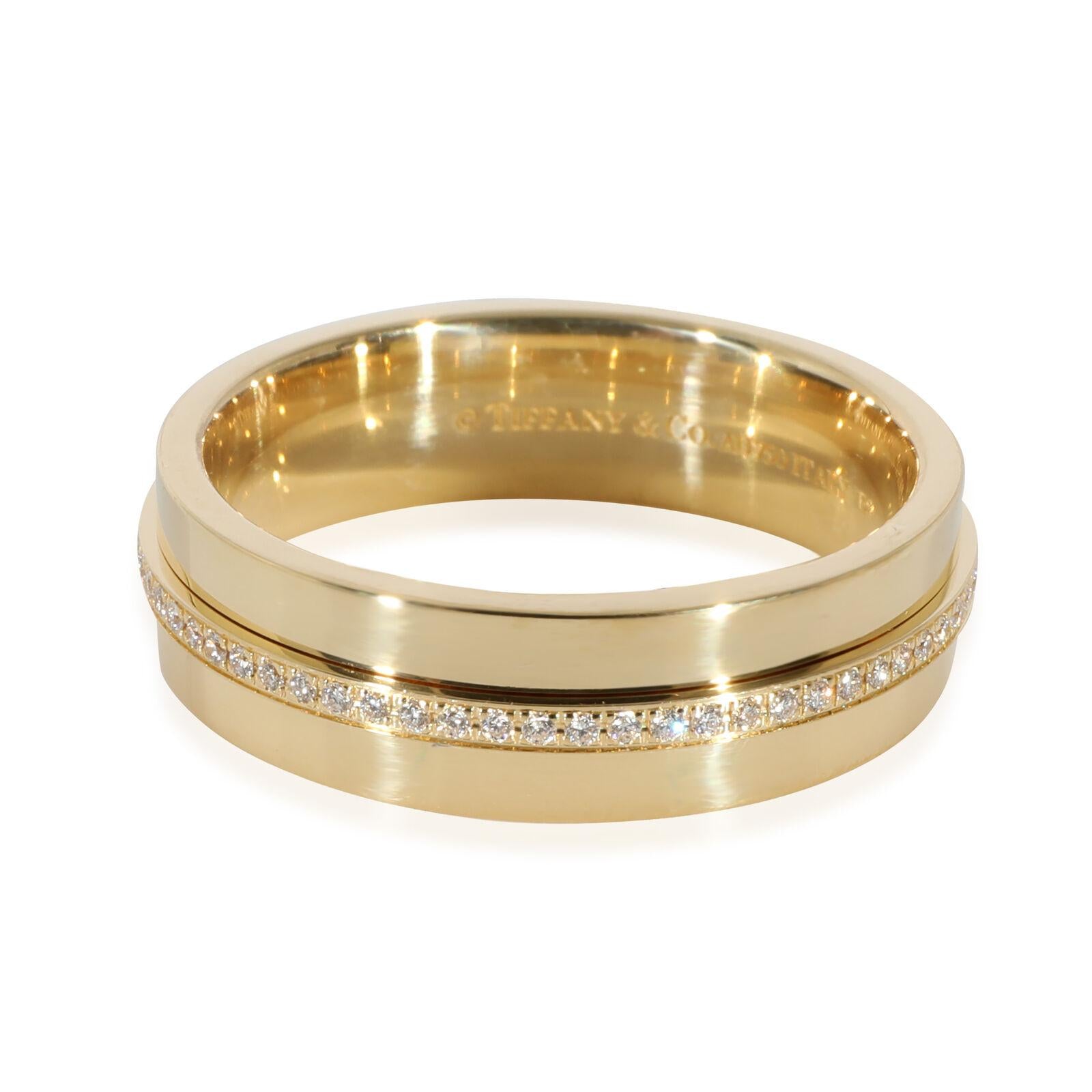 18k Tiffany & Co. "T" Diamond Band