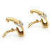 14k Diamond Stirrup Earrings