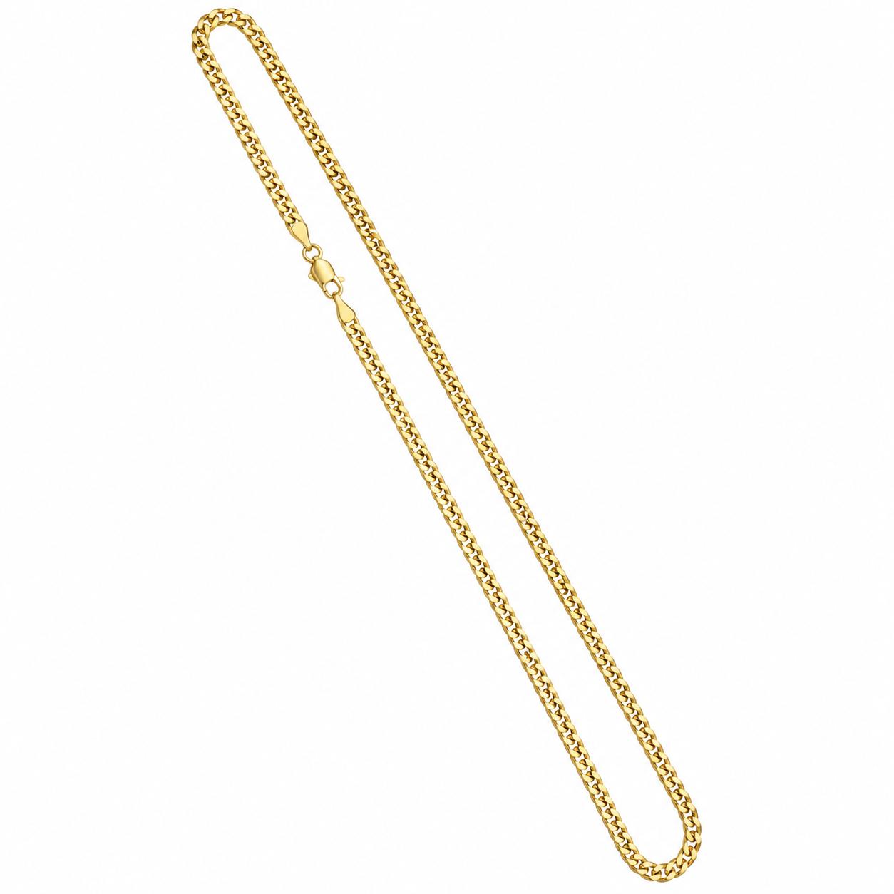 14k Yellow Gold Curb Link 22" Chain