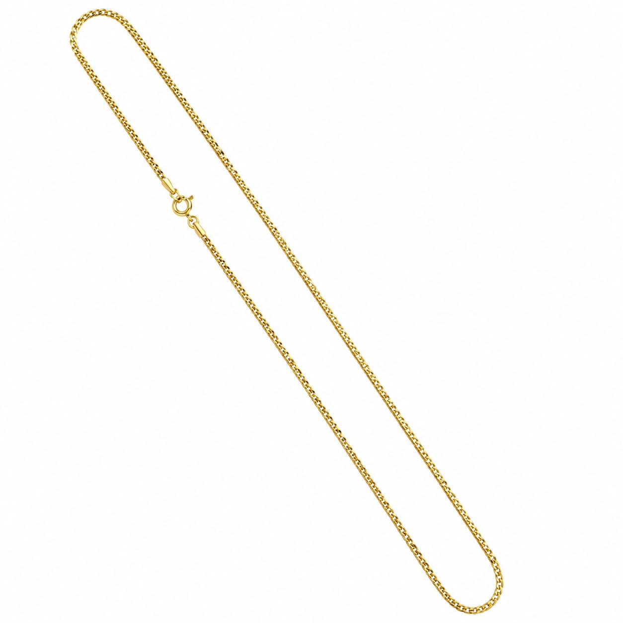 18k Yellow Gold Chain Necklace Italy