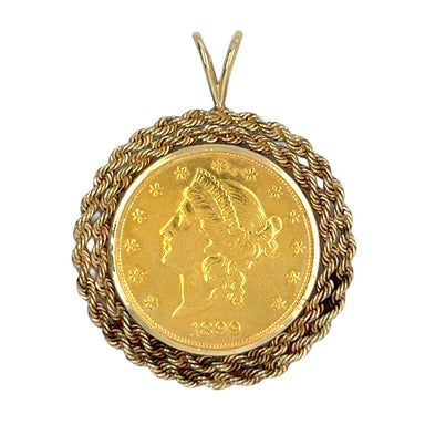 1899 Liberty Head Coin Pendant Pendant