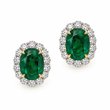 18k Emerald Earrings