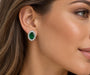 18k Emerald Earrings