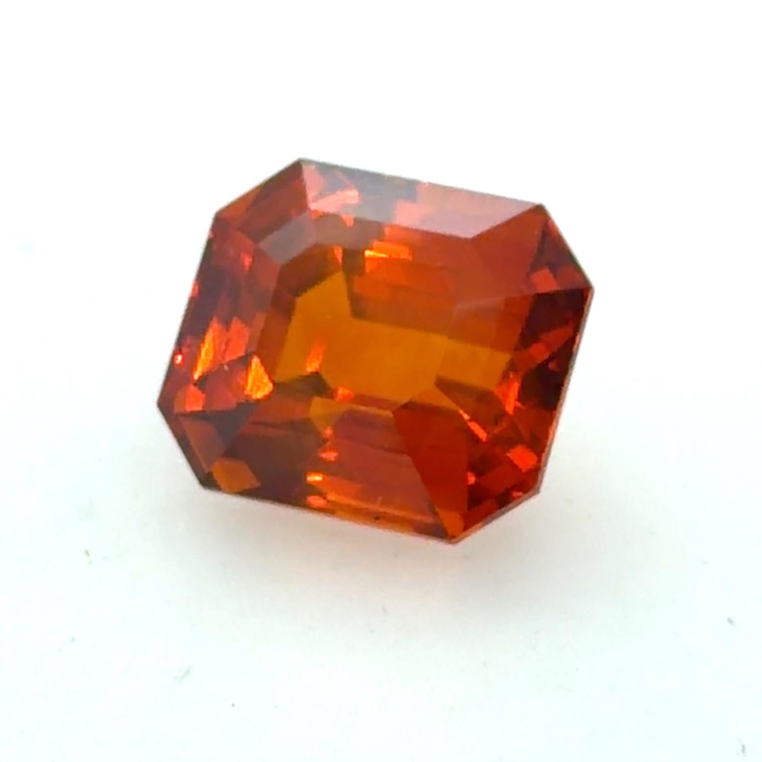 Spectacular 16.02 Carat Orange Sapphire