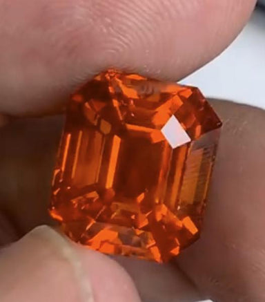 Spectacular 16.02 Carat Orange Sapphire