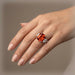 Magnificent 16.02 Carat Orange Sapphire Ring