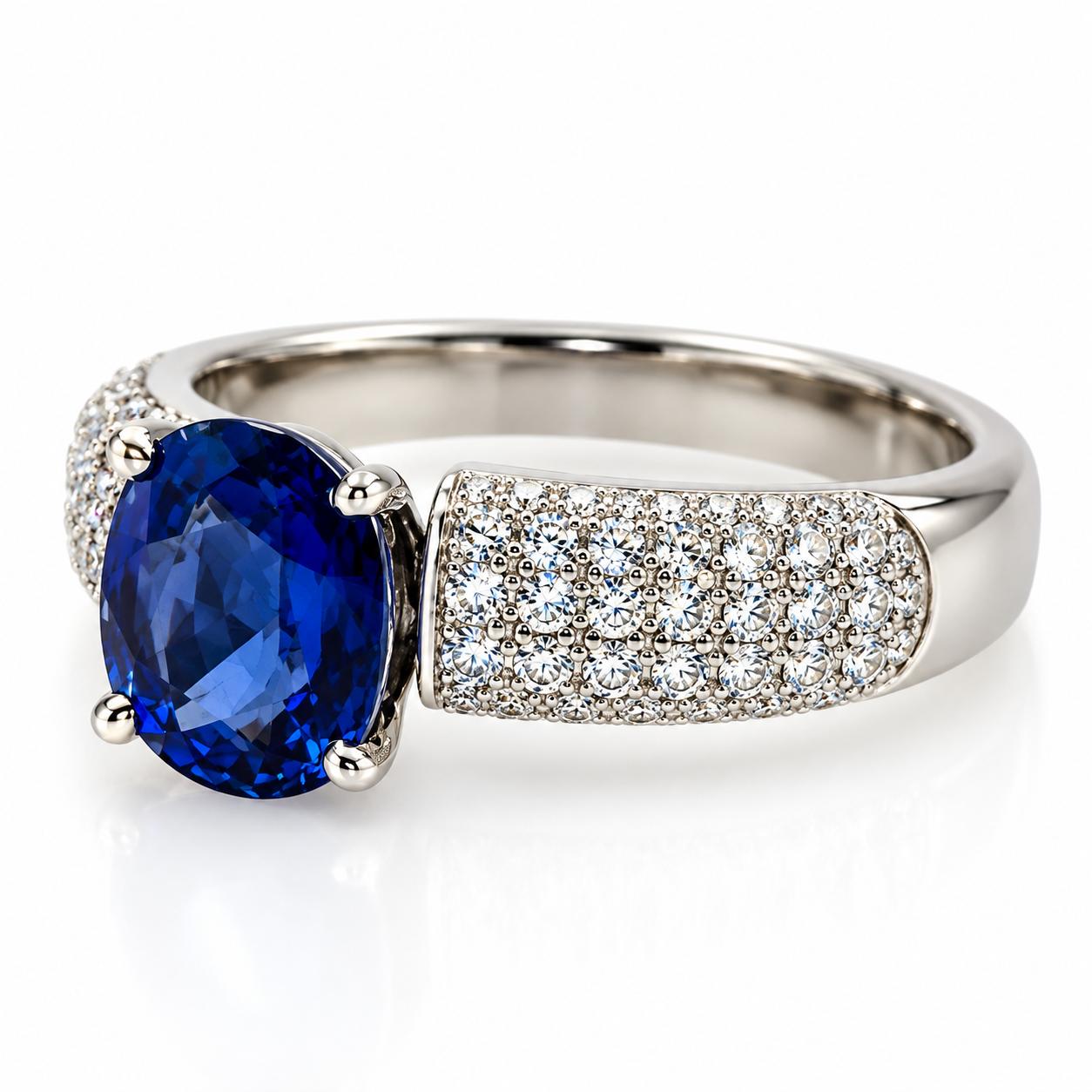 18k Oliva Sapphire Ring