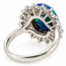 Platinum Blue Opal & Diamond Ring