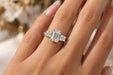 Platinum Emerald-Cut Diamond Engagement Ring
