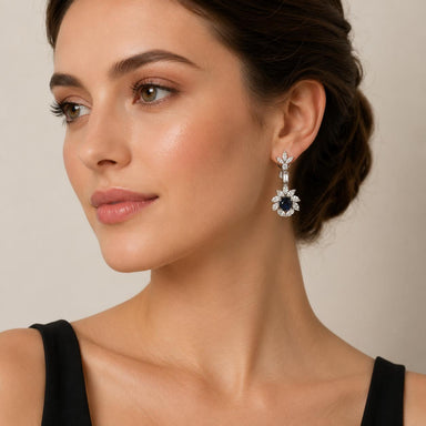 No Heat Sapphire Earrings