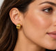 18k Yellow Gold Cuff Earrings