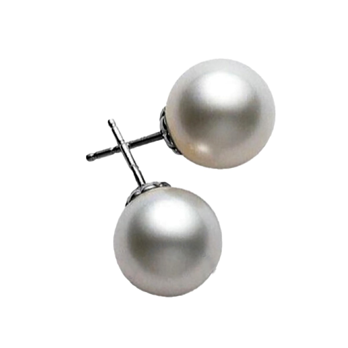 Platinum Mikimoto 10.5mm Pearl Studs