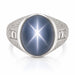 Platinum Star Sapphire Ring